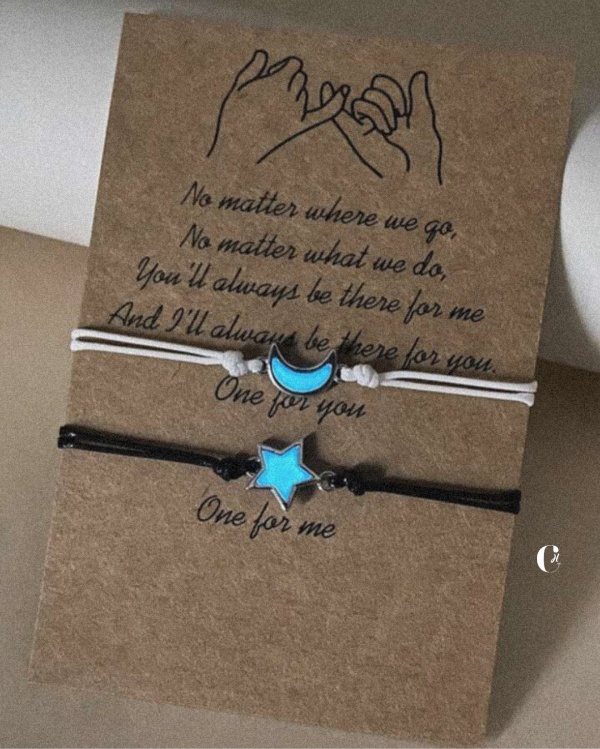 Star moon glow matching bracelet ⭐ 🌙