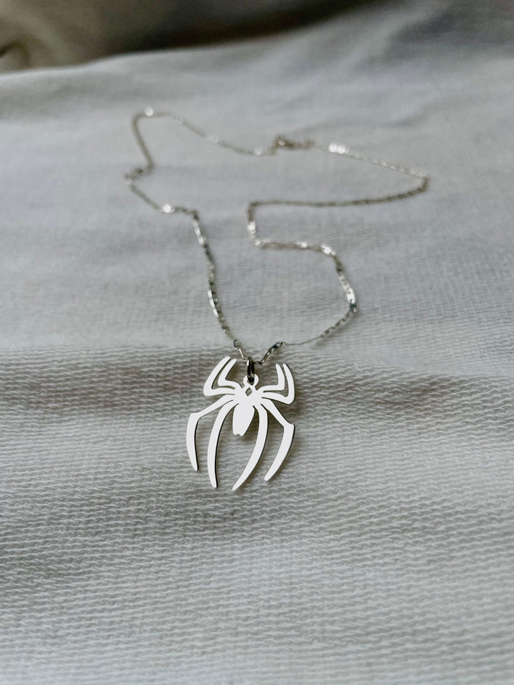 SpiderMan Silver Necklace 🕷️❤️💙