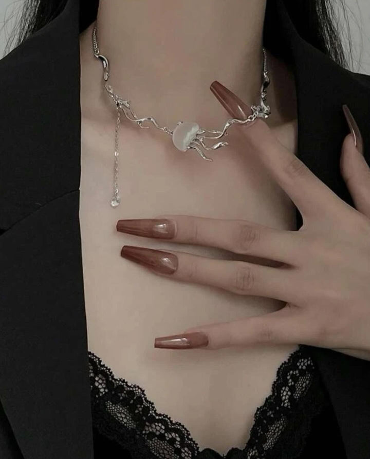 Women Short necklace Jellyfish 🪼