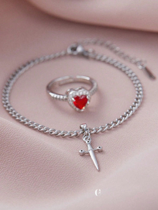 *Sword Bracelet & Pandora ring 🗡️❤️