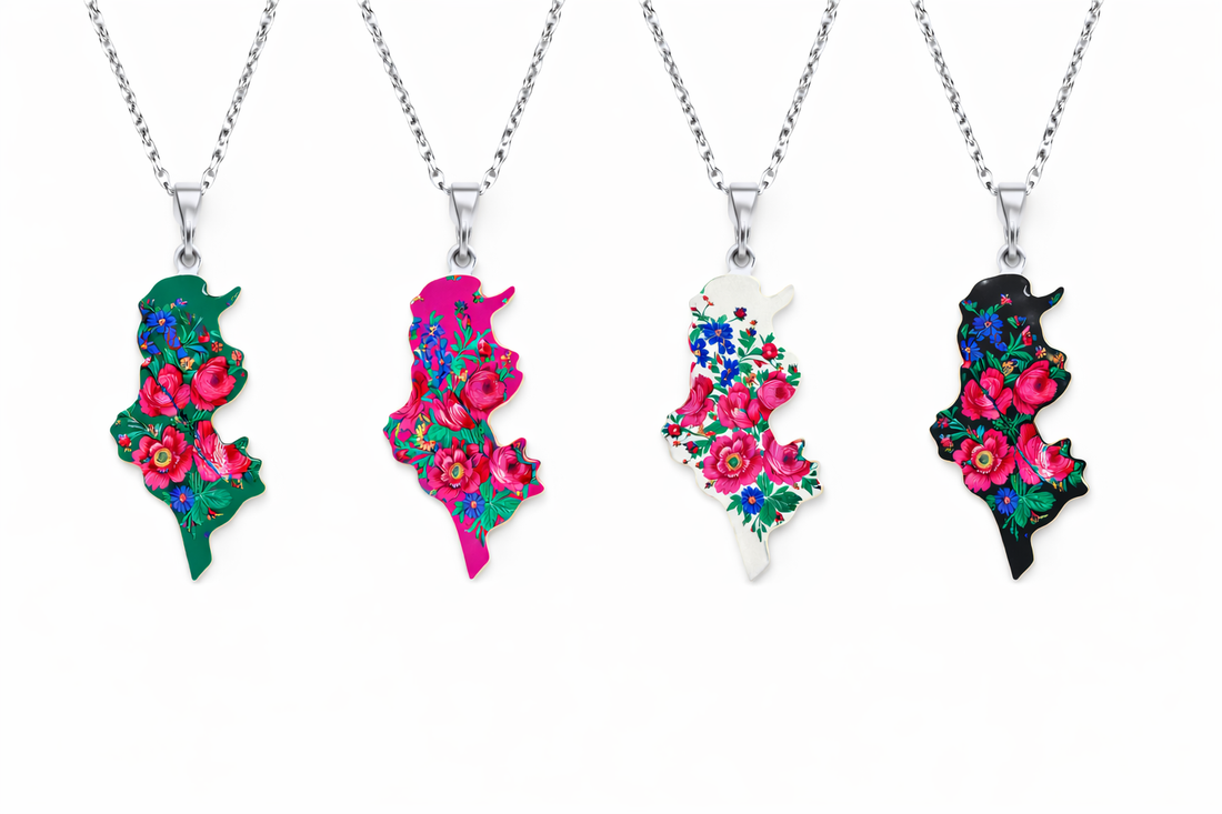 Floral Tunisia Map 💐