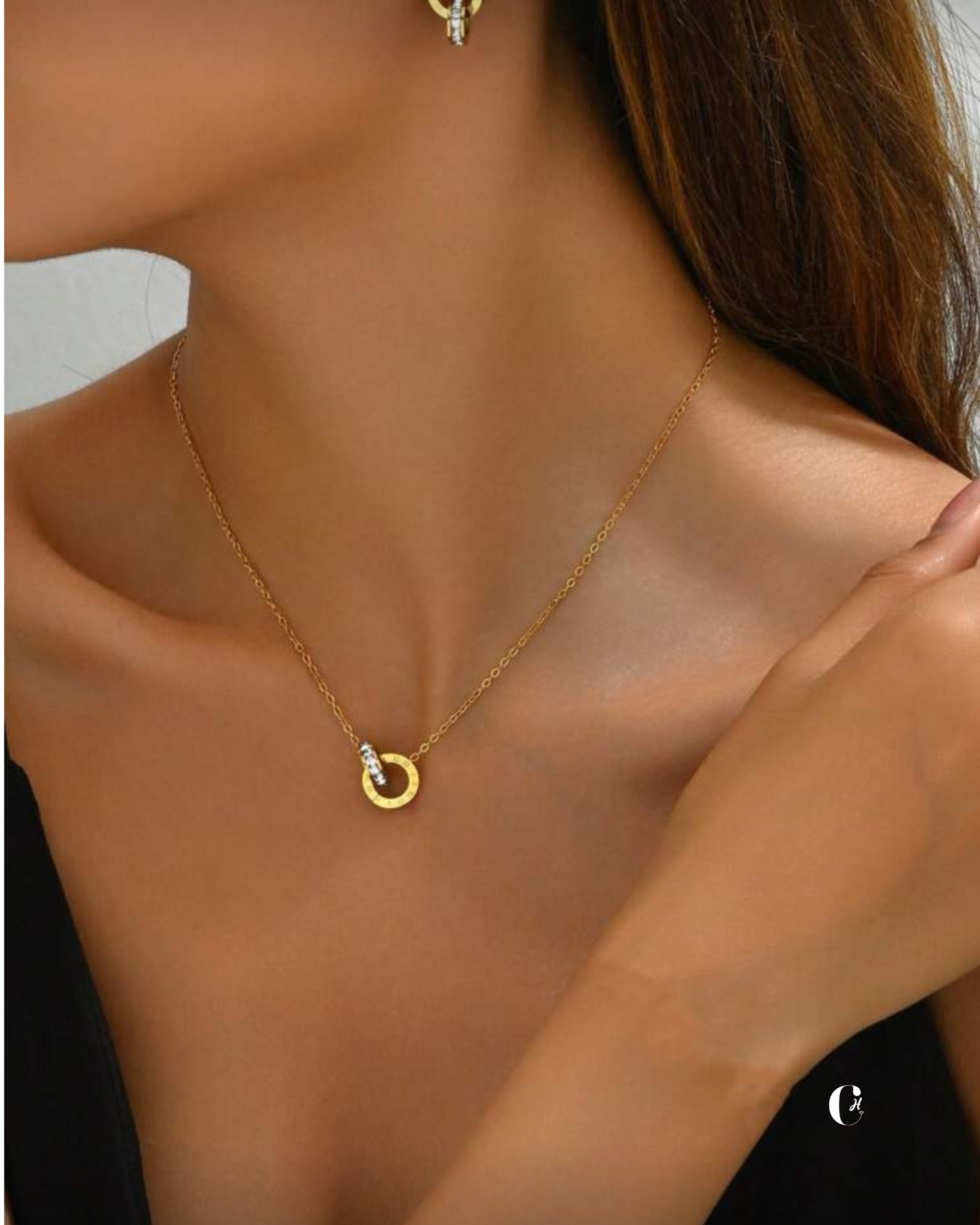 Women necklace Roman Lettering Set (Bulgari&Style) ✨