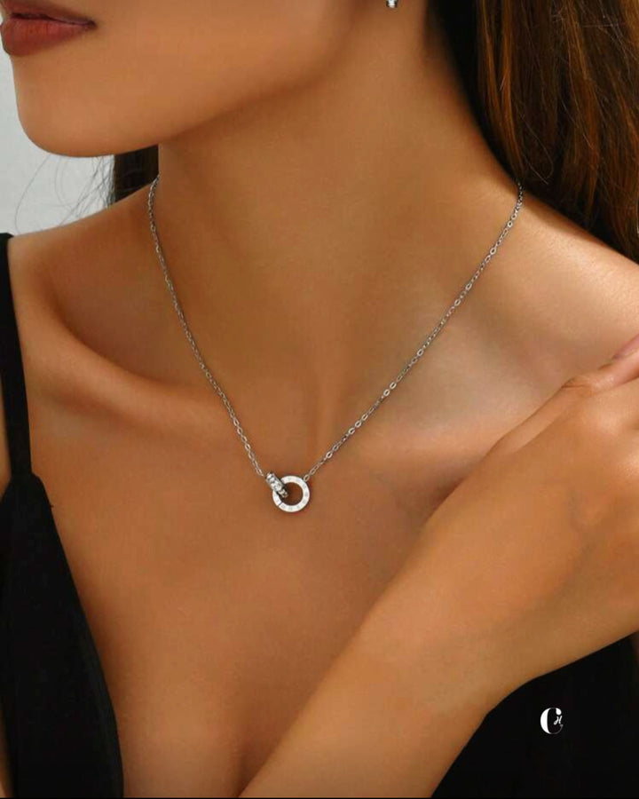Women necklace Roman Lettering Set (Bulgari&Style) ✨