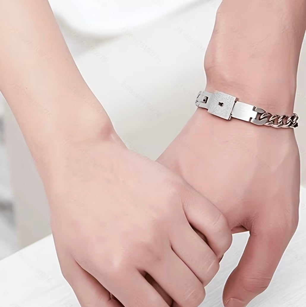 Couple matching Bracelet & Necklace 🔐💞