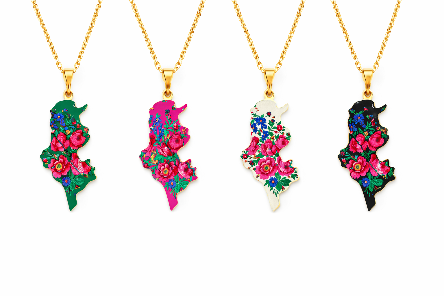 Floral Tunisia Map 💐