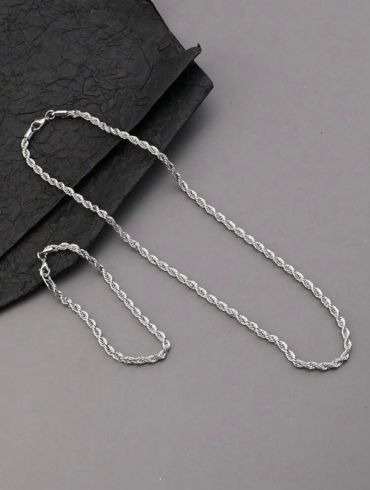 Men ROPE Stainless Steel SET 🪢