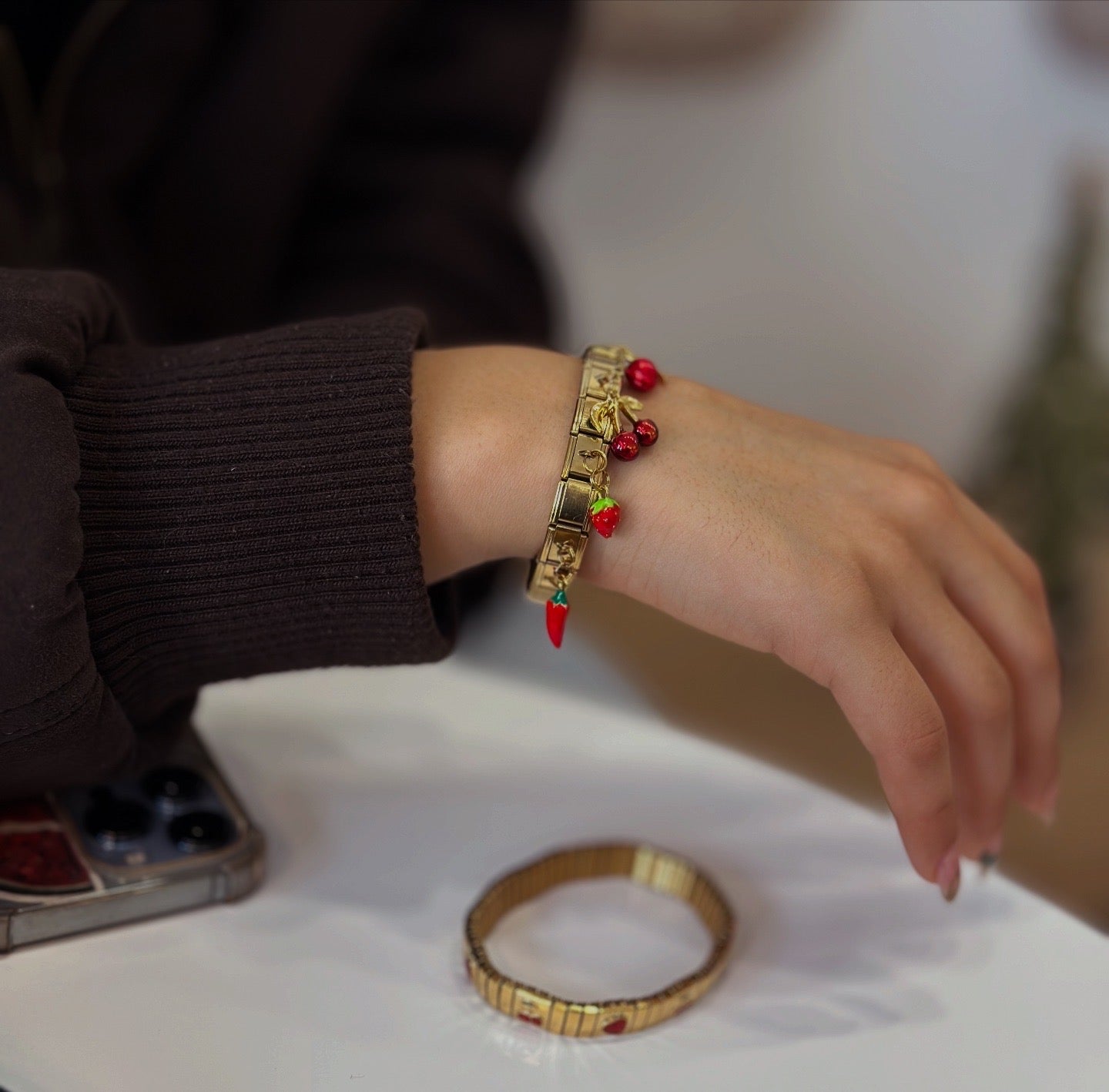 Bracelet المرشي (fruit bracelet) 🍓 🍒 🌶️ 🍎