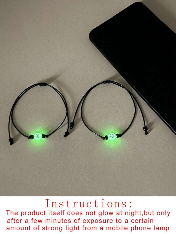 Bracelets Matching Golw in the dark 🧚🏻💚