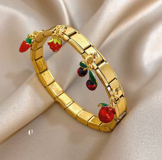 Bracelet المرشي (fruit bracelet) 🍓 🍒 🌶️ 🍎